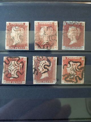 Gb Qv Penny Red Imperf With Mx 4 Big Margins | #67949148