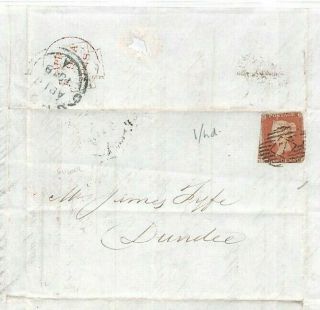 Gb Scotland Cover Entire Letter Printed Letterhead Dundee 1848{samwells}ff95