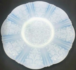 Vintage Serving Plate Monax American Sweetheart Depression Glass Opalescent 11 "