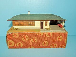 Vintage Prebuilt Faller No.  261 Country Ranch House W/ Carport,  Germany Made Box