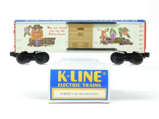 O Gauge 3 - Rail K - Line K - 6474 Christmas Single Door Box Car 1992