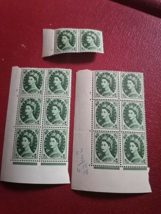 Queen Elizabeth Postage Revenue 9d 18 Stamps