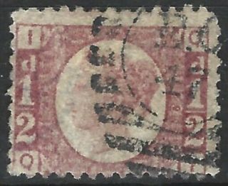Gb Qv 1870 1/2d Bantam Sg48 Plate 20 Letters Iq