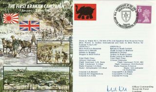 3/5/1993 Uk Gb Fdc - Wwii - The First Arakan Campaign - Handsigned