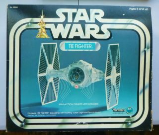 Vintage Star Wars 1978 Kenner Imperial Tie Fighter Complete & Light White