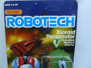 VINTAGE MOC 1985 ROBOTECH MATCHBOX BIOROID TERMINATOR FIGURE MACROSS 2
