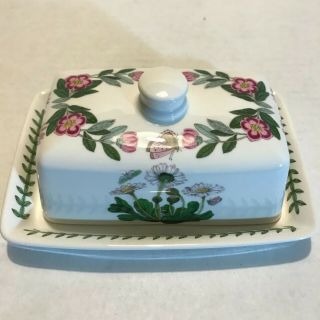 Portmeirion The Botanic Garden Butter Dish With Lid Cover - Made In Britain