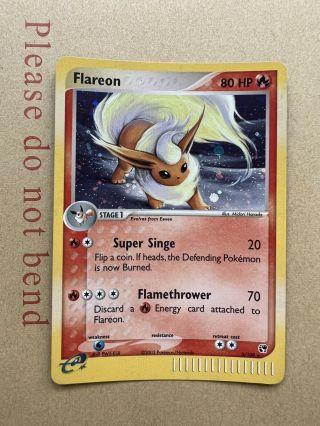 Flareon | 5/100 | Reverse Holo | Ex Sandstorm | Near - Exc | Pokemon Card