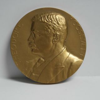 President Theodore Roosevelt Inaugural Bronze Medal (otb722)