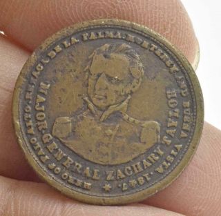 1847 United States Of America Zachary Taylor Coin Token Medal Campaign General