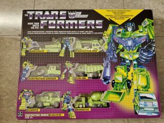 Transformers Vintage G1 Walmart Exclusive Constructicon Warrior Devastator MISB 3
