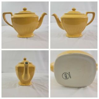 Vintage Hall Usa Yellow Teapot - Collectible China Spring Coffee Tea Pot
