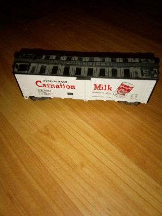 Ho Scale Carnation Milk Billboard Reefer Car Train C.  M.  25003 Vintage