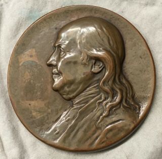 Benjamin Franklin - 200th Anniversary Of The Saturday Evening Post Medal,  1928