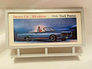 Multiplastics Model Train Railroad Billboard 1964 Pontiac Bonneville Ad