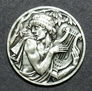 French Art Deco Medal Orpheus By Tschudin (ca.  1950)