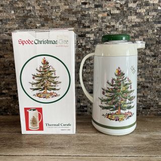 Spode Christmas Tree Hot / Cold Thermal Carafe Coffee Pot Pitcher