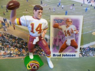 2000 Brad Johnson - Starting Lineup - Slu - Loose With Card - Washington Redskins