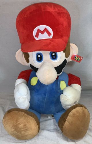 Mario Nintendo Jumbo 48 " Life Size 4 Ft Plush 2016 Stuffed