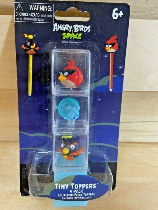 Angry Birds Space - Tiny Toppers - 4 Pack - Collectible Pencil Toppers