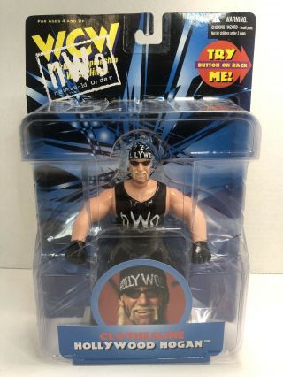 1998 Wcw Nwo Hollywood Hogan Clothesline Wrestling Action Figure