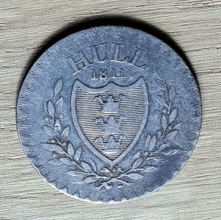 Hull Conder Token Rudson And Preston 1 Shilling 6 Pence 1811 Dh - 15 (?) Silver Vf