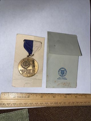 1925 Medal W Sleeve Envelope Connecticut Governors Foot Guard Haven