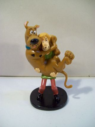 Vintage Scared Scooby Doo & Shaggy Pvc Figure 1998 Bakery Crafts