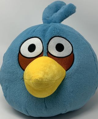 Angry Birds Plush Blue Jay 10 " With Sound Large Stuffed Animal