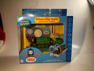 2005 Take Along Thomas & Friends Deluxe Play Scene Henry And The Elephant W/ Dvd
