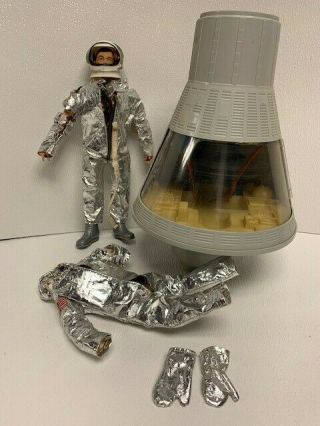 Gi Joe 1966 Space Capsule With Talking Figure And Dog Tags