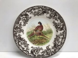 Spode Woodland Pheasant Game Bird,  England: Dinner Plate,  10 3/4 "
