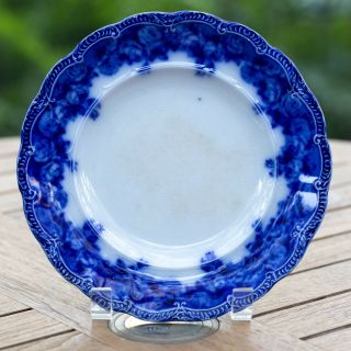 Ridgway Bolingbroke Flow Blue Semi - Porcelain Luncheon Plate 7 7/8 "