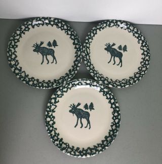 Folk Craft Moose Country Dinner Plates Set Of 3