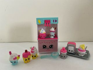 Shopkins Cool & Creamy Playset - 100 Complete W/ 8 Exclusives - Food Fair