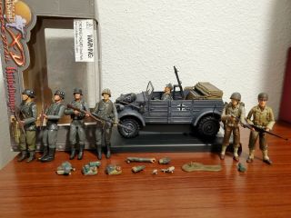 21st Century Ultimate Soldier Wwii German Car Kubelwagen 1:18 Scale With Figures