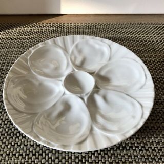 Pillivuyt Porcelain 9” Oyster Plate Made In France 2