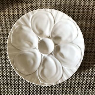 Pillivuyt Porcelain 9” Oyster Plate Made In France 3