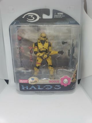 Halo 3 Mcfarlane Toys Fye Suncoast Spartan Soldier Rogue Series 3 Gold