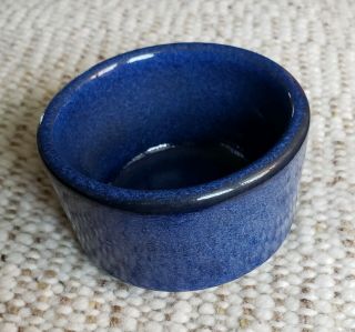 Vintage Edith Heath Ceramics 3.  5 " Large Ramekin Dipping Bowl - Moonstone Blue