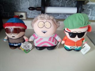 South Park Metro Sexual Plush Dolls.  Cartman,  Kyle,  Stan.
