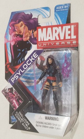 Marvel Universe 3.  75 " - Psylocke - X - Force - Factory - Card - Series4 005