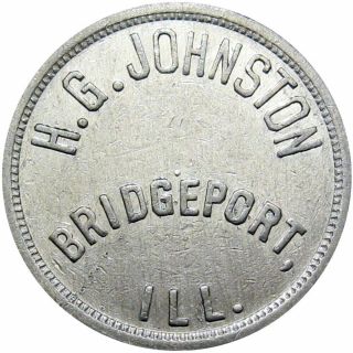 Bridgeport Illinois Good For Token H G Johnston