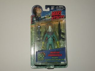 Mars Attacks Martian Commander Action Figure 50 Years Of Mayhem Mezco Toys 2012