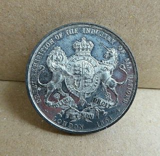 London 1851 Great Exhibition Of The Industry Of All Nations Medal Prince Albert