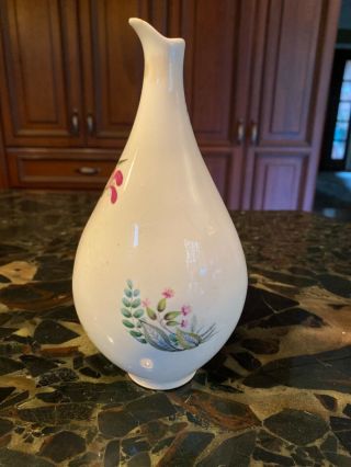Hallcraft Eva Zeisel Bouquet Open Vinegar/ White Porcelain Bud Vase Vintage