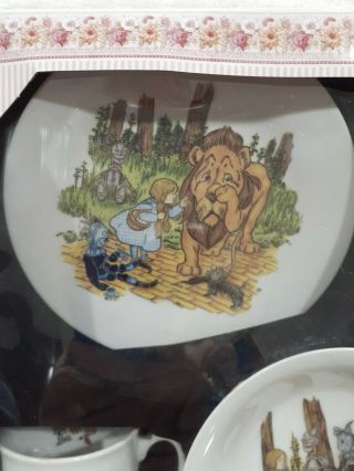 Reutter Porzellan The Wizard of Oz 3 - piece Child Breakfast Set Dorothy,  Tin Man 2