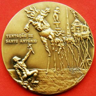 Art The Temptation Of Saint Anthony Painting By Salvador Dalí Bronze Medal