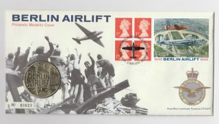 Gb Qeii Royal Mail / Pnc Coin Cover 1999 Berlin Airlift Medal