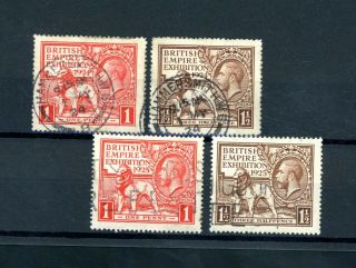 1924 And 1925 Wembley Exhibition Sets Good (4) (z250)